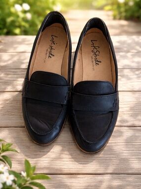 Life Stride Black Classic Penny Loafers